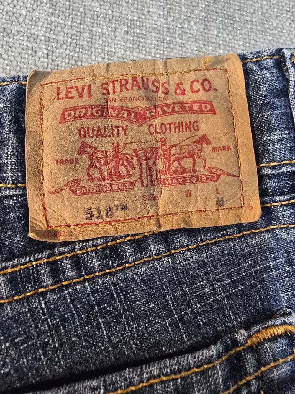 Levi's 518 Superlow Stretch Bootcut Jeans - Picture 7 of 7